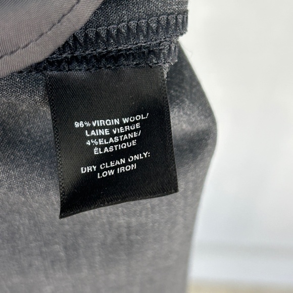 Lafayette 148 size 4 Irving stretch casual dress pant gray virgin wool - Picture 12 of 13